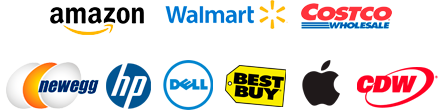Amazon, Walmart, Costco, Newegg, HP, Dell, Best Buy, Apple, CDW, ...
